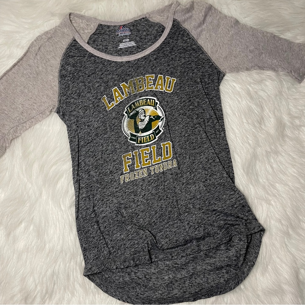 Majestic Women’s 3/4 Sleeve Green Bay Packers Shirt